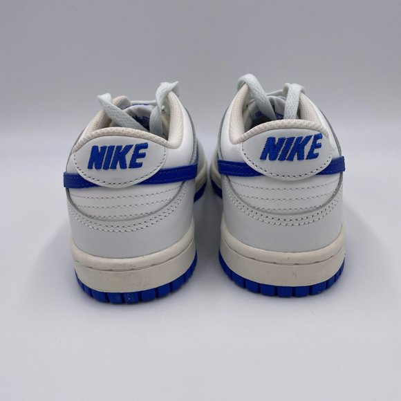 Nike Dunk Low White / Royal Blue Womens Shoes - Picture 4 of 8